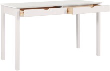 Schreibtisch >Genova<mit 2 Schubladen in Weiß, Kiefer/MDF - 140x80x60cm (BxHxT)