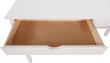 Schreibtisch >Genova<mit 2 Schubladen in Weiß, Kiefer/MDF - 140x80x60cm (BxHxT)