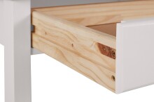 Schreibtisch >Genova<mit 2 Schubladen in Weiß, Kiefer/MDF - 140x80x60cm (BxHxT)