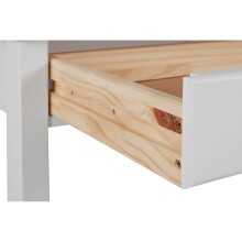 Schreibtisch >Genova<mit 2 Schubladen in Weiß, Kiefer/MDF - 140x80x60cm (BxHxT)