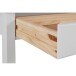 Schreibtisch >Genova<mit 2 Schubladen in Weiß, Kiefer/MDF - 140x80x60cm (BxHxT)