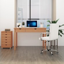 Schreibtisch >Genova<mit 2 Schubladen in Natur, Kiefer/MDF - 120x80x60cm (BxHxT)