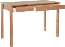 Schreibtisch >Genova<mit 2 Schubladen in Natur, Kiefer/MDF - 120x80x60cm (BxHxT)