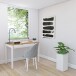 Schreibtisch >Genova<mit 2 Schubladen in Weiß, Kiefer - 120x80x60cm (BxHxT)