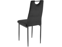 4-Fußstuhl >Milano< (4er-Set) in Schwarz, Samt - 42x98x53cm (BxHxT)