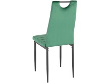 4-Fußstuhl >Milano< (4er-Set) in Grün, Samt - 42x98x53cm (BxHxT)