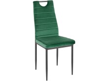 4-Fußstuhl >Milano< (4er-Set) in Grün, Samt - 42x98x53cm (BxHxT)
