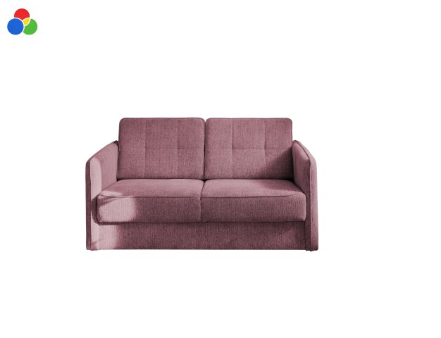 Schlafsofa >Mariya< Liegefläche 120x198 cm, Bezug in 7 Farben wählbar - 147x89x87cm (BxHxT)