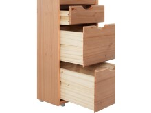 Schubkastenkommode >Genova< 8 Schubladen, Natur, Kiefer - 34x102x39cm (BxHxT)