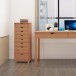 Schubkastenkommode >Genova< 8 Schubladen, Natur, Kiefer - 34x102x39cm (BxHxT)