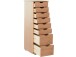 Schubkastenkommode >Genova< 8 Schubladen, Natur, Kiefer - 34x102x39cm (BxHxT)