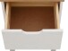 Nachtkommode >Poznan< 1 Schublade in Weiß / Honig, Kiefer/MDF - 38x59x35cm (BxHxT)