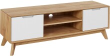 Lowboard >Essen< in Weiß/Natur Spanplatte/MDF...