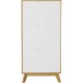 Schuhkipper >Essen< in Eiche-Dekor / Weiß - 60x125x24cm (BxHxT)