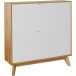 Schuhkipper >Essen< in Eiche-Dekor / Weiß - 89x90x24cm (BxHxT)