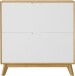 Schuhkipper >Essen< in Eiche-Dekor / Weiß - 89x90x24cm (BxHxT)