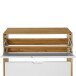 Schuhkipper >Essen< in Eiche-Dekor / Weiß - 89x90x24cm (BxHxT)