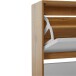 Schuhkipper >Essen< in Eiche-Dekor / Weiß - 89x90x24cm (BxHxT)