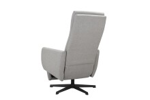 Relaxsessel >Köln< inkl. Verstellungen, Grau, Stoff/Metall - 67x112x85cm (BxHxT)