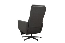 Relaxsessel >Köln< inkl. Verstellungen, Grau, Stoff/Metall - 67x112x85cm (BxHxT)