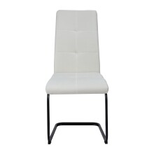 Freischwinger >Chicago< (2er-Set) in Creme-weiss, Stoff - 45x97x61cm (BxHxT)