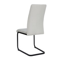 Freischwinger >Chicago< (2er-Set) in Creme-weiss, Stoff - 45x97x61cm (BxHxT)