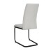 Freischwinger >Chicago< (2er-Set) in Creme-weiss, Stoff - 45x97x61cm (BxHxT)