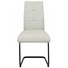Freischwinger >Chicago< (2er-Set) in Creme, Stoff - 45x97x61cm (BxHxT)
