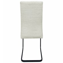 Freischwinger >Chicago< (2er-Set) in Creme, Stoff - 45x97x61cm (BxHxT)