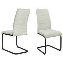 Freischwinger >Chicago< (2er-Set) in Creme, Stoff - 45x97x61cm (BxHxT)