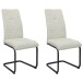 Freischwinger >Chicago< (2er-Set) in Creme, Stoff - 45x97x61cm (BxHxT)