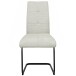 Freischwinger >Chicago< (2er-Set) in Creme, Stoff - 45x97x61cm (BxHxT)