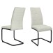 Freischwinger >Chicago< (2er-Set) in Creme, Stoff - 45x97x61cm (BxHxT)