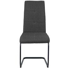 Freischwinger >Chicago< (2er-Set) in Anthrazit, Stoff - 45x97x61cm (BxHxT)