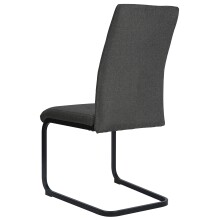 Freischwinger >Chicago< (2er-Set) in Anthrazit, Stoff - 45x97x61cm (BxHxT)