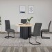 Freischwinger >Chicago< (2er-Set) in Anthrazit, Stoff - 45x97x61cm (BxHxT)