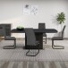Freischwinger >Chicago< (2er-Set) in Anthrazit, Stoff - 45x97x61cm (BxHxT)