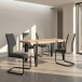 Freischwinger >Chicago< (2er-Set) in Anthrazit, Stoff - 45x97x61cm (BxHxT)