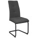 Freischwinger >Chicago< (2er-Set) in Anthrazit, Stoff - 45x97x61cm (BxHxT)