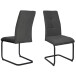 Freischwinger >Chicago< (2er-Set) in Anthrazit, Stoff - 45x97x61cm (BxHxT)