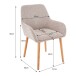 Armlehnstuhl >Cordoba< (2er-Set) in Creme, Stoff - 57x85x59cm (BxHxT)
