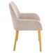 Armlehnstuhl >Cordoba< (2er-Set) in Creme, Stoff - 57x85x59cm (BxHxT)