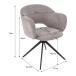 Armlehnstuhl >Cologne< (2er-Set) Drehfunktion, in Hellgrau, Stoff - 57x79x54,5cm (BxHxT)