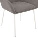 4-Fußstuhl >Constantin< (2er-Set) in Hellgrau, Stoff - 57x84,5x59cm (BxHxT)
