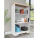 Bücherregal >Nantes< in Eiche Dekor / Weiß - 73x113x32cm (BxHxT)