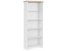 Bücherregal >Nantes< in Eiche Dekor / weiß - 75x180x32cm (BxHxT)