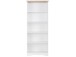 Bücherregal >Nantes< in Eiche Dekor / weiß - 75x180x32cm (BxHxT)