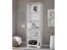 Bücherregal >Nantes< in Eiche Dekor / weiß - 75x180x32cm (BxHxT)