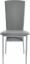 4-Fußstuhl >Nice< (2er-Set) in Grau, Polyurethan - 45x96x53cm (BxHxT)