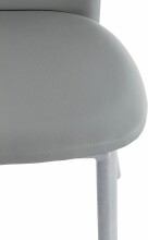 4-Fußstuhl >Nice< (2er-Set) in Grau, Polyurethan - 45x96x53cm (BxHxT)